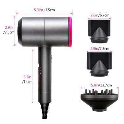 China 29cm 1800W 3 Magnetic Attachments Professional Ionic Hair Dryer for sale