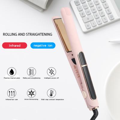 China 45W LCD Diaplay Ceramic Plate Hair Straightener For Frizzy Hair for sale