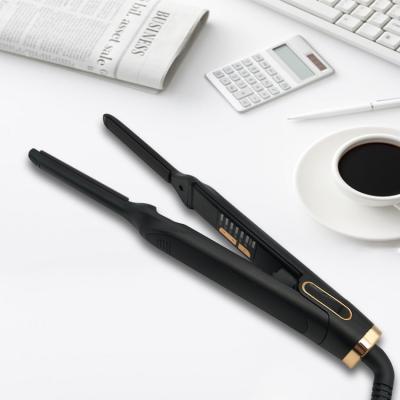 China Black 240V MCH Heater Mini Hair Straightener And Curler Fast Heating for sale