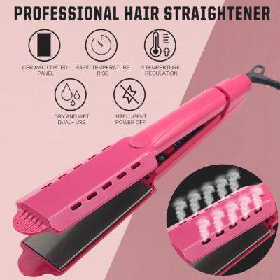 China 45W 2.2m Line Titanium Plate Hair Straightener For Short Black Hair for sale