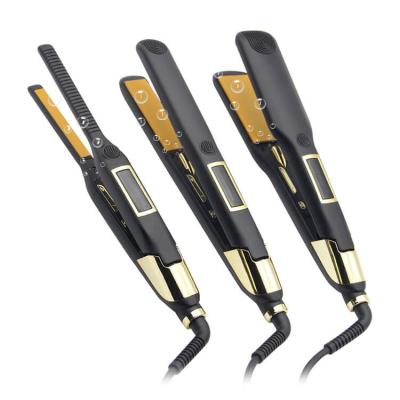 China Multi Size LCD Ceramic Flat Iron Hair Straighteners , 1 Inch Hair Straightener for sale