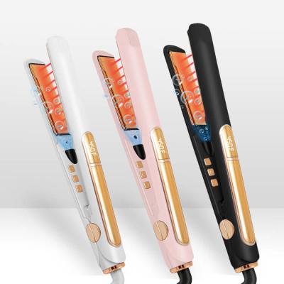 China Infrared Flat Iron Natural Moisture Keratin Treatment Tourmaline Hair Straightener for sale