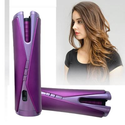 China Cordless Rechargeable USB Hair Curler Fast PTC Heating Adjustable for sale