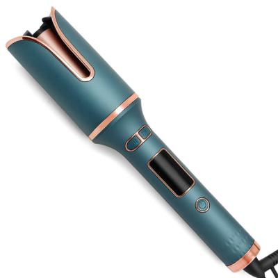 China LCD Display Automatic Hair Curler FCC PTC Heating Ceramic Curling Iron for sale