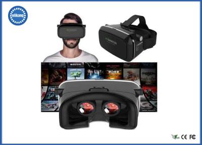 China Wearable 3D Video Glasses VR BOX Headset Adjustable Strap CE ROHS Reach Approved for sale