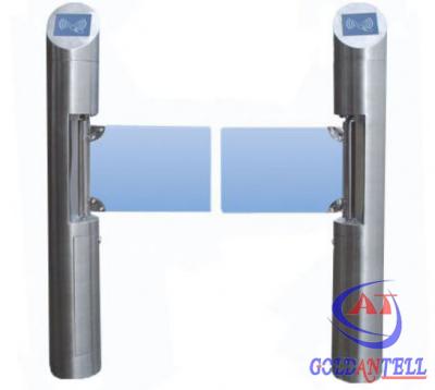 China Column Manual Single Direction Swing Barrier Gate , Supermarket Arm Barrier for sale