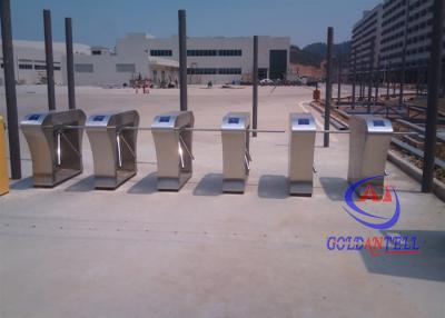 China Unique Access stainless steel turnstiles , pedestrian turnstile gate Anti retrograde for sale