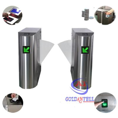 China Entry Exit Half Height Rfid Access Control Turnstiles for Office University Office Building for sale