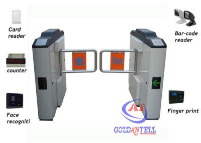 China Smart Swing barrier gate  with RFID card / fingerprint for building Management for sale