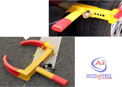 China CE approved Trailer wheel lock clamp for car tires , double decked protecting for sale