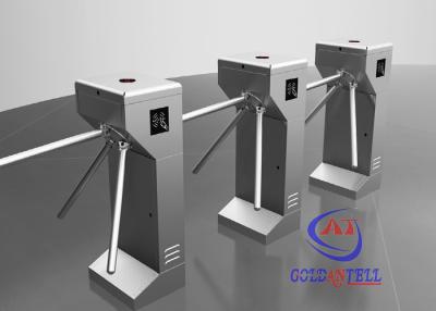 China Vertical security Tripod Turnstile Gate , Drop Arm Turnstile Access smart card reader for sale