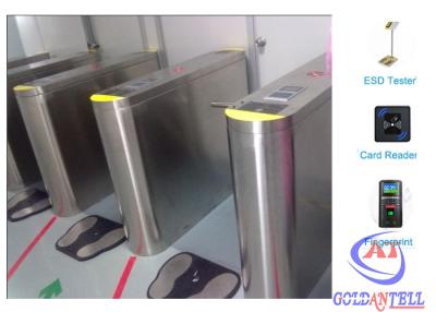 China Rotating arm Tripod pedestrian RFID Turnstile Gate , anti rush alarm function for sale