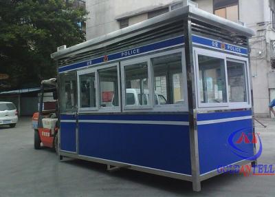 China Single Persone Space Portable Security Sentry Box Prefabricated Size Customize for sale