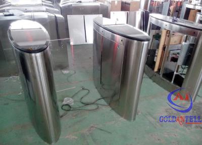 China Biometric Barcode Ticket Metro Flap Barrier Gate For Access Control for sale