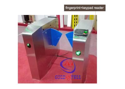 China Bi Directional Turnstile Flap Barrier , finger thumb opened turnstile 110 volt for sale