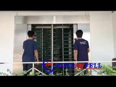 GAT-503 Double Channel Full Height Turnstile With Fingerprint Reader System