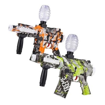 China Toy Amazon Hot Sell AKM-47 Electronic Blaster Switchable Single Shot / Shooting Crystal Water Bullet Gel Water Ball Burst Gun With Soft Bullet for sale