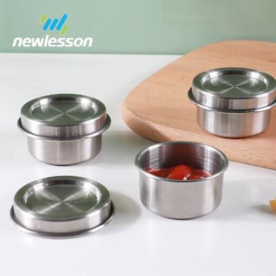 China Freshness Preservation Food Grade 304 Stainless Steel Sauce Box Kitchen Use For Wholesale for sale