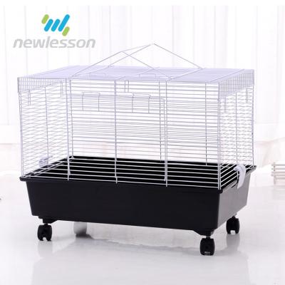 China Breathable 60cm Large Size Plastic Pet Cage Hamster House With Wheel for sale