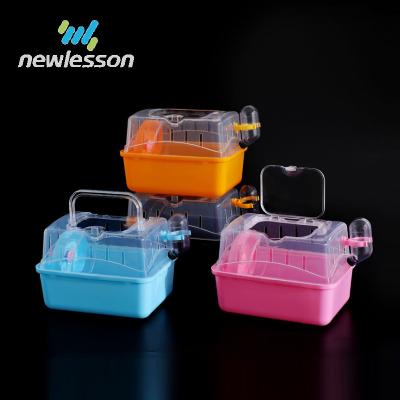 China 2020 New Product Breathable Pet Hamster Cage Plastic Pet Carrier for sale