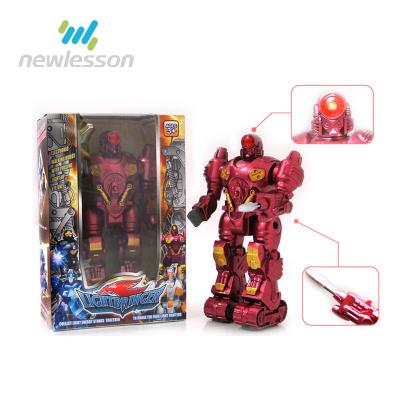 China Walking And With Light Good Quality Plastic Toy Light Electric Robot Kid Toy for sale