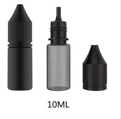 China Household Products wholesale10ml V3 Short 10RV Bottle Plastic Tamper Proof Liquid Dropper Bottle For Liquid Juice Essential Oil for sale