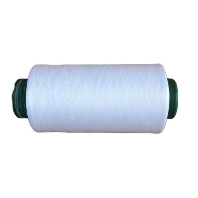 China Anti-bacteria AA Grade Polyester Yarn 150D/48F Semi Dull Raw White dty for sale