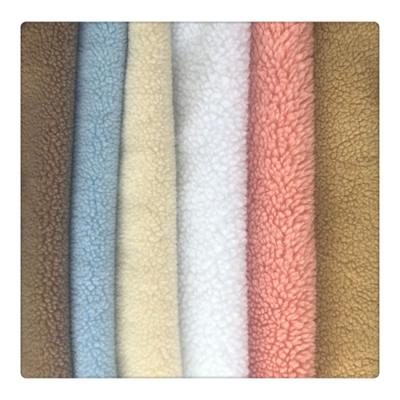 China Waterproof 100 Polyester Short Pile Sherpa Fabric For Jacket for sale