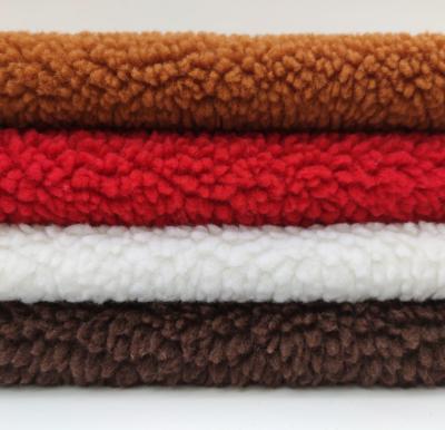 China Waterproof High Quality China Manufacturer Super Soft Polyester Sherpa Fleece Fabric for sale