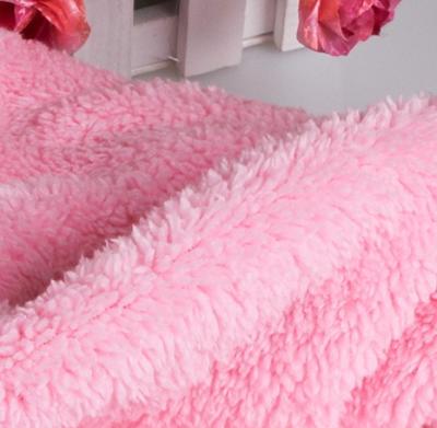 China Waterproof Home Textile Solid Color Sherpa Fleece Super Soft Fabric For Garment Toys for sale