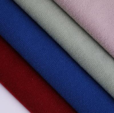 China 100% Waterproof Polyester Velvet Loop Brushed Knit Knitted Pile Fabric For Lining for sale