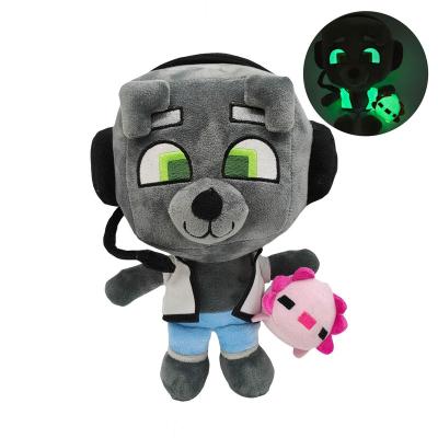 China Gift kids toys new products bobicraft gitd wolf plush luminous animal toy plush doll Glow-in-the-dark for kids for sale