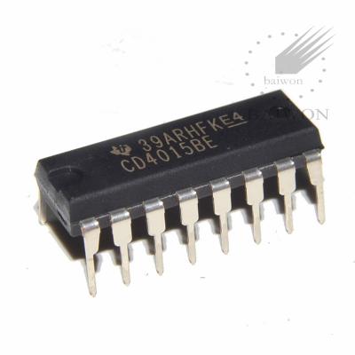 China New Original Electronic Components Standard CD4015BE DIP16 CMOS IC Chip Integrated Circuit Dual 4-Stage Static Shift Register for sale