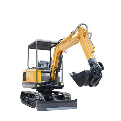 China Building Material Stores Garden Farm 1.8 Ton Bagger 1.7 Ton Small Excavator Hydraulic Mini Track Rubber Crawler With Thumb for sale