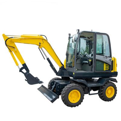 China Cheap Factory Price Chinese Mini Excavator Garden Machine Small Digger Wheel Crawler Excavator for sale