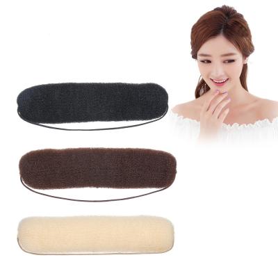 China Women's DIY Donut Bun Maker Soft Nylon Sleek Nylon Hair Stick Ring Twist Hairband Hair Bun Maker Variety of Sizes for sale