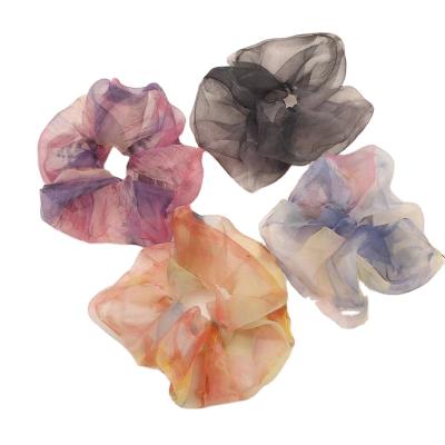 China Organza Scrunchies XXL Soft Women's Organza Oversized Scrunchies for sale