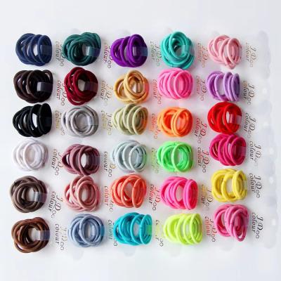 China Mini Rubber Bands Soft Elastic Bands for Kid Hair Braids Elastic Band Small Hair Colors for sale