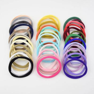 China Hair Decoration Ready To Ship In Stock Elastic Hair Bands Soft Multi Color Hair Bands Elastic Bands For Girls for sale