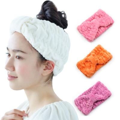 China Fashion Cotton Plush Towel Spa Hairbands Fashionable Comfortable Headband for sale