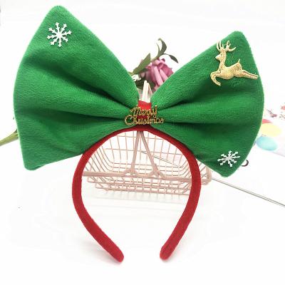 China Fashion Durable Wearing Low Price Christmas Headband Girl Headband With Bow for sale