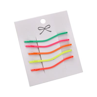 China Sweet Hair Pins Accessories Set Girls Bobby Pins Women Candy Color Metal Hairpins for sale