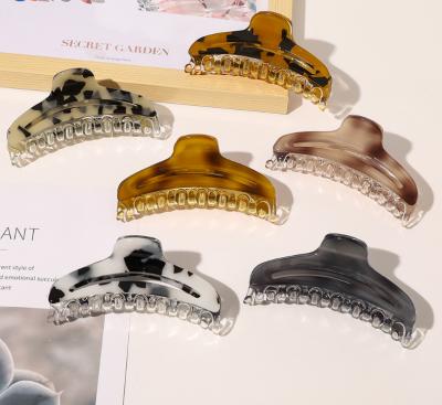 China Factory Wholesale Fashion Acetate Hair Claw Clip Women Hair Accessory Wholesale Acetate Hair Claw Clip For Thick Hair for sale