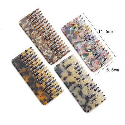 China Reuse Fashion Acetate Comb For Lady Hair Comb Small Tooth Fine Acetate Acetate Comb for sale