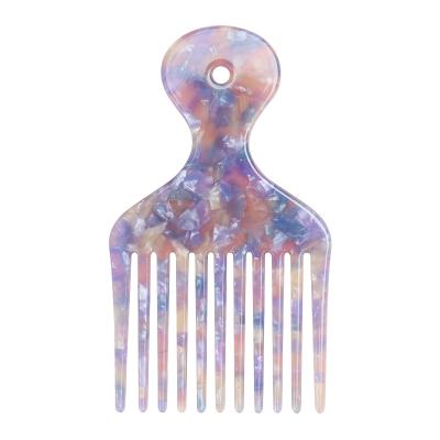 China Yaeshii Fashionable Curly Hair Comb Eco-friendly Cellulose Acetate Combs Portable Multi Color Cellulose Acetate Luxury Hair Comb for sale