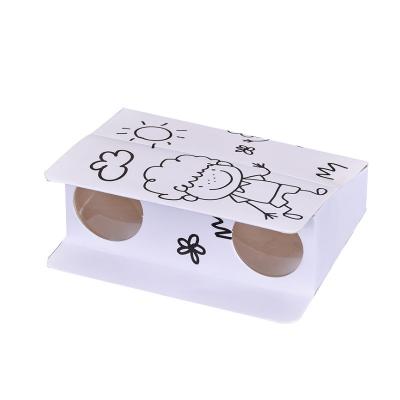 China Latest Fashion Design Customizable Children's Educational DIY Toys Paper Vision Kids Play Binoculars for sale