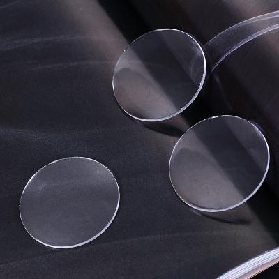 China Popular Hot Sale Acrylic Optical Material 40mm Flat And Thick Surfaces Manually Polished Plano Glass Optical Double Convex Lens for sale