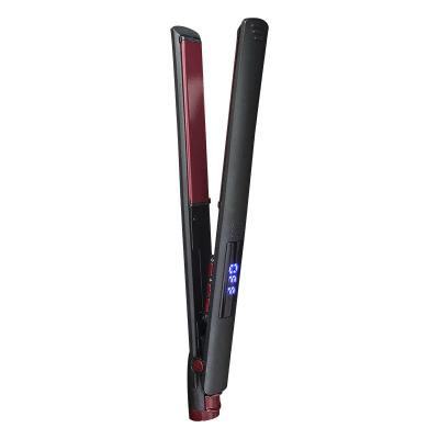 China Professional LCD Ceramic Adjustable Ceramic Display Straightener Hair Dish Heating Salon Tool for sale