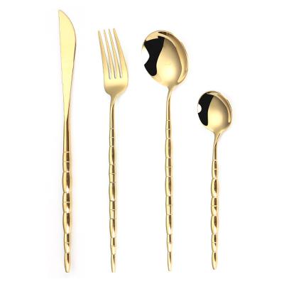 China Sustainable EVD The New Listing Fork Knife And Spoon Set Travel Stainless Steel Flatware Wedding Cutlery for sale