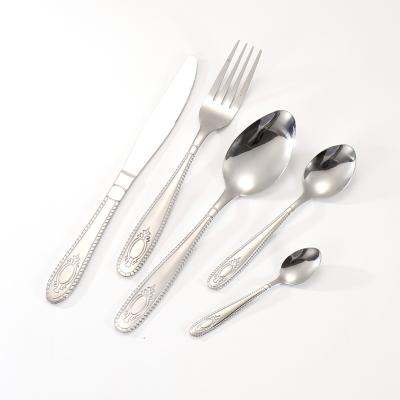 China Sustainable EVD The New Listing Spoon Fork Knife Set Stainless Steel Steak And Camping Flatware Cutlery for sale